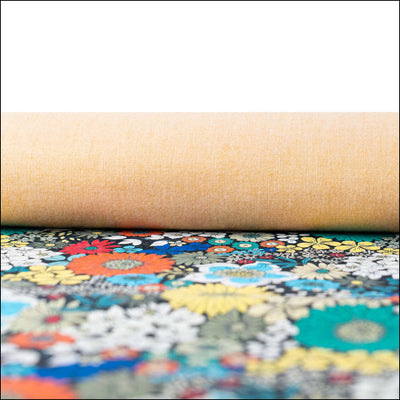 Bold Multicolor Floral Cork Fabric COF-626 cork fabric