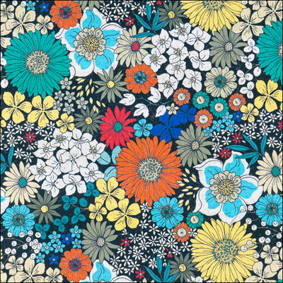 Bold Multicolor Floral Cork Fabric COF-626 cork fabric