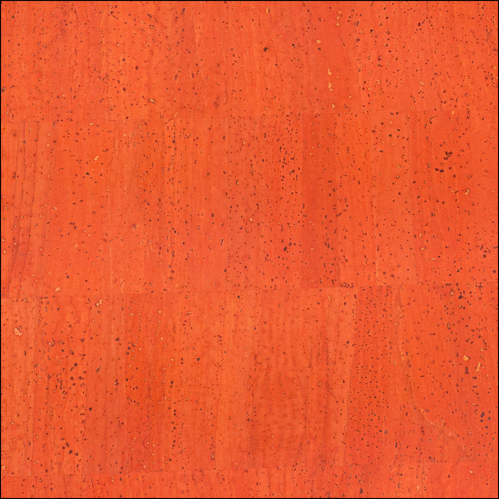 Bold Orange Solid Cork Fabric - 0.87Mm Thickness Cof-585 Cork Fabric