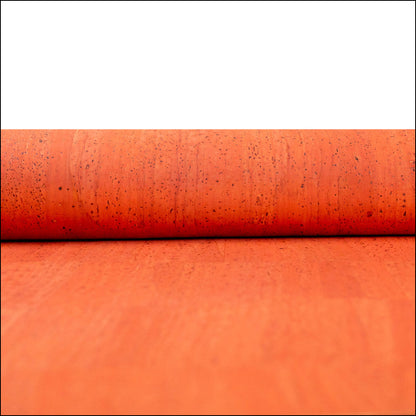Bold Orange Solid Cork Fabric - 0.87Mm Thickness Cof-585 Cork Fabric