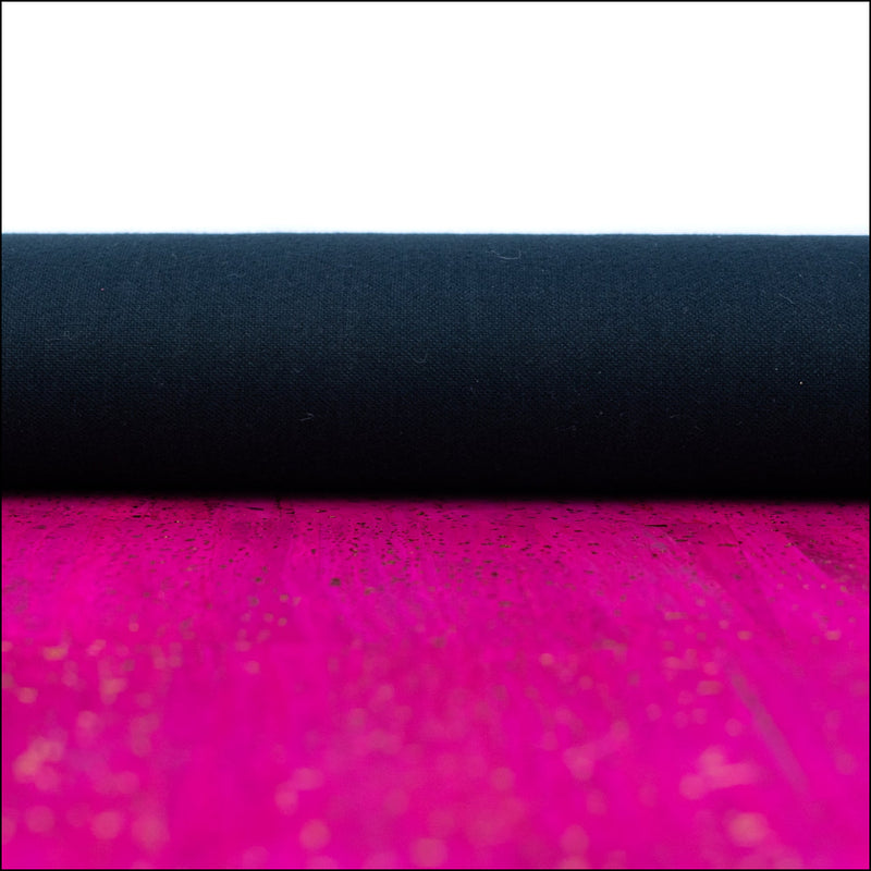 Bright Pink Cork Fabric with Metallic Gold Accents COF-650 cork fabric