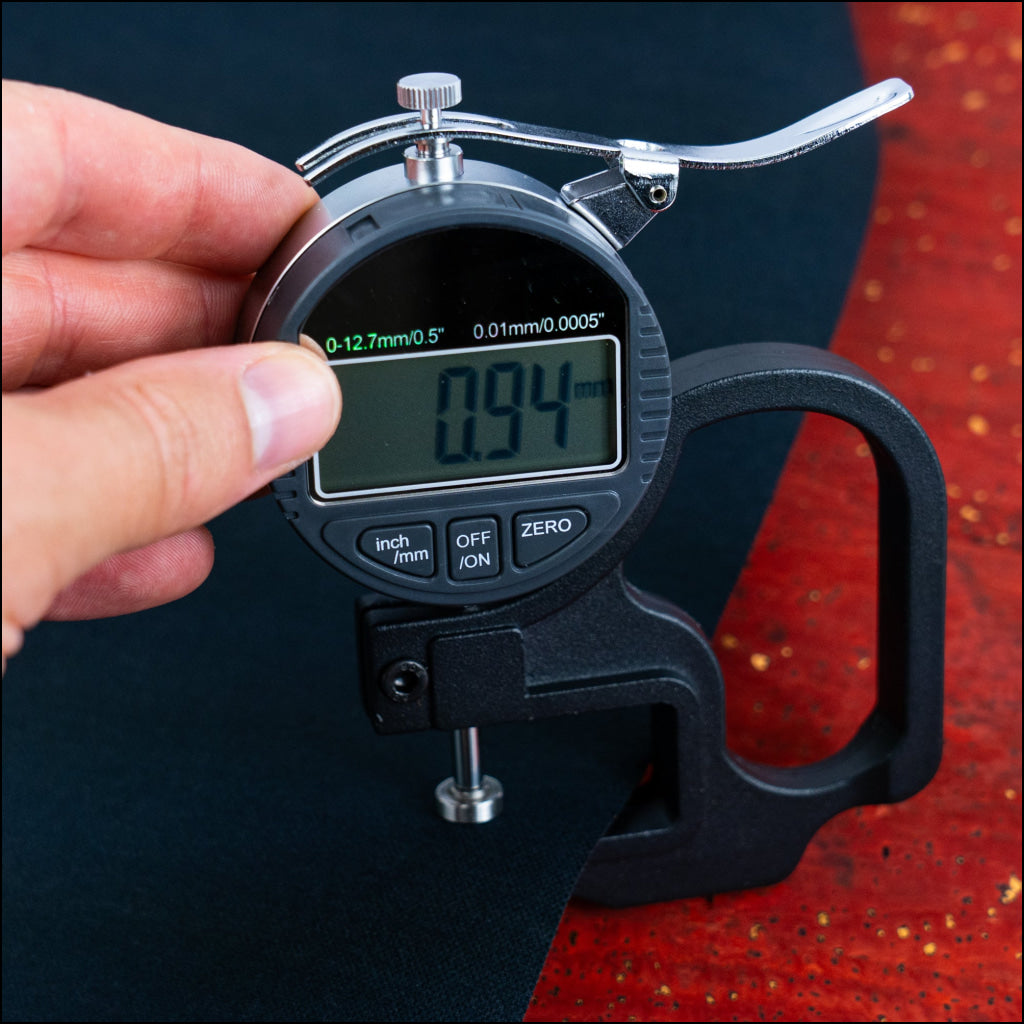 Bright Red Cork Fabric with Gold Sparkles COF-657 cork fabric