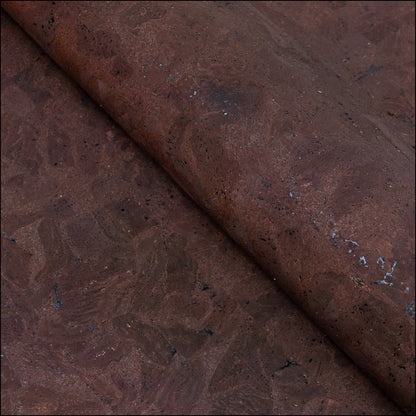 Brown Cork Fabric in Block Style 0.90mm Thickness COF-612 cork fabric