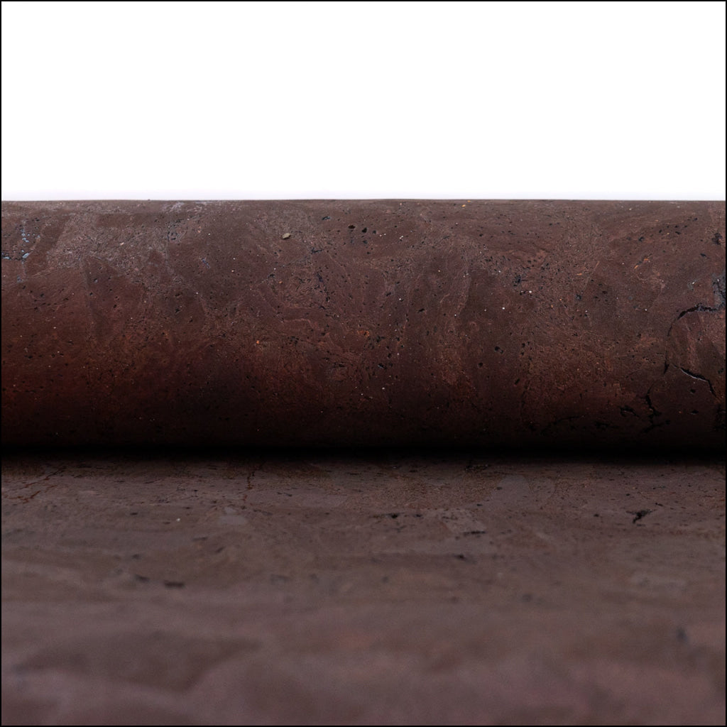Brown Cork Fabric In Block Style 0.90Mm Thickness Cof-612 Cork Fabric