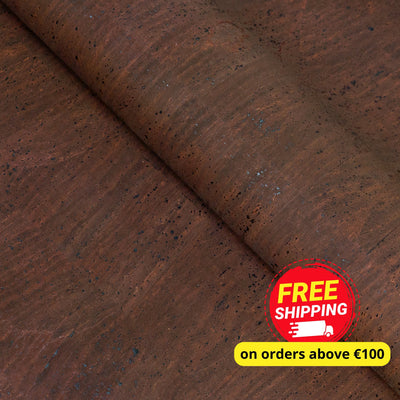 Brown Natural Cork Fabric - 0.82Mm Thickness Cof-592 Cork Fabric