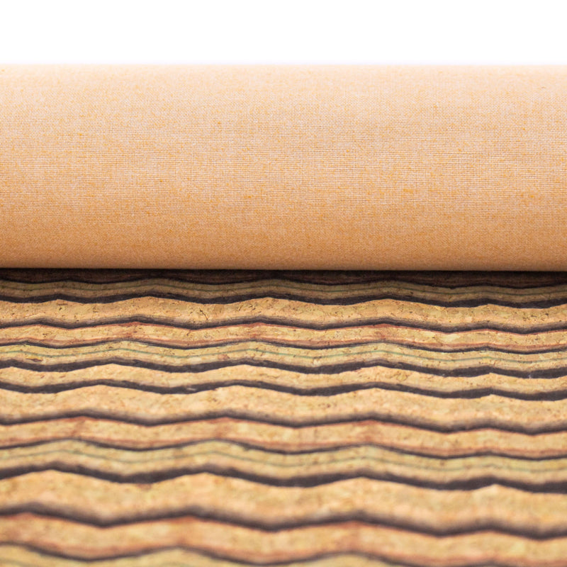 Brushy Mountain Waves Cork Fabric- Cof-262-A Cork Fabric