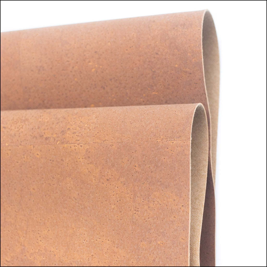 Burlywood brown cork textile sheet portuguese cork fabric COF-439 cork fabric