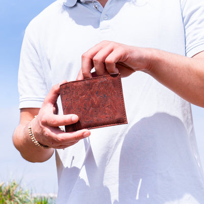 Buy 1 Get Free: Brown Cork Men’s Cardholder Wallet Bag-2074-Def Flash Sales