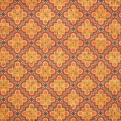 Ceramic Tile Mosaic Pattern Cork Fabric Cof-266