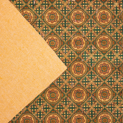 Classical Tiles Pattern Cork Fabric Cof-251 Cork Fabric
