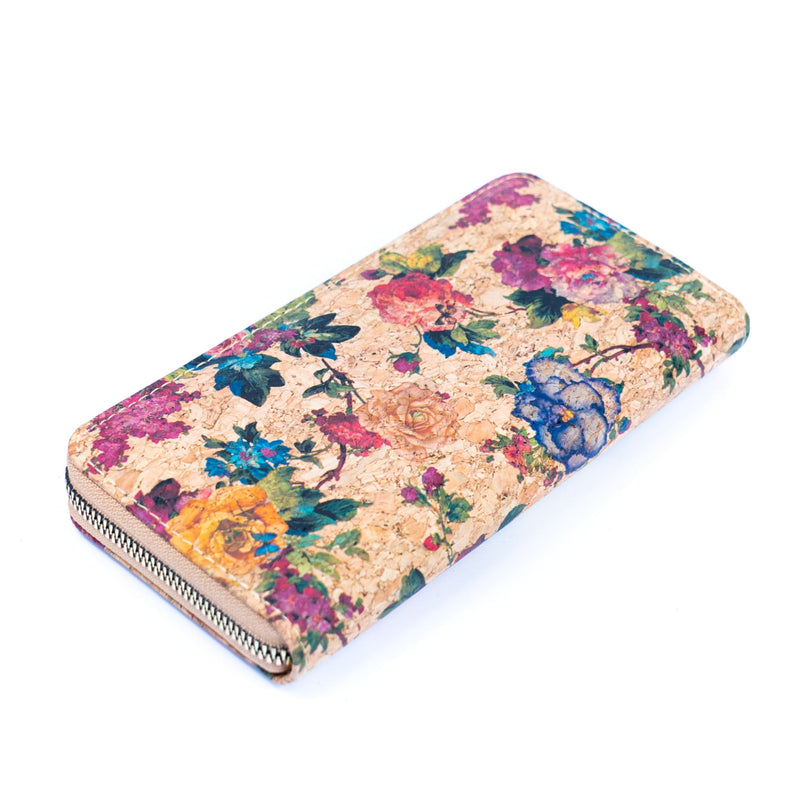 Buy 1 Get Free: Flash Sale Cork Floral Patterned Wallet （12Units）Bagd-314A-12-Random Sales