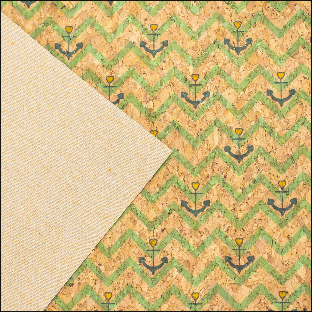 Sailor Waves Cork Fabric Cof-324-A Cork Fabric
