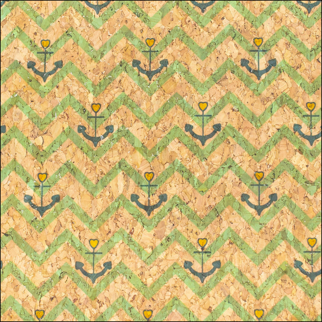 Sailor Waves Cork Fabric Cof-324-A Cork Fabric