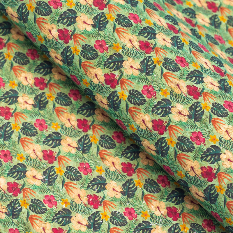 Tropic Florals Cork Fabric Cof-311-A Cork Fabric