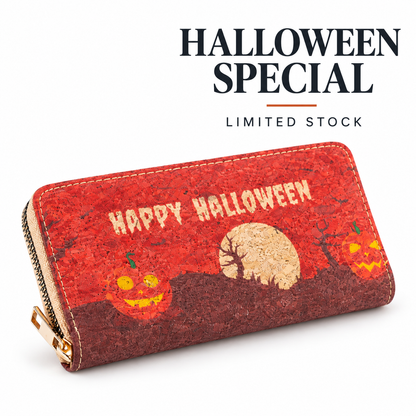 Halloween Cork Wallet – Spooky Printed Wallet | BAGD-625-10