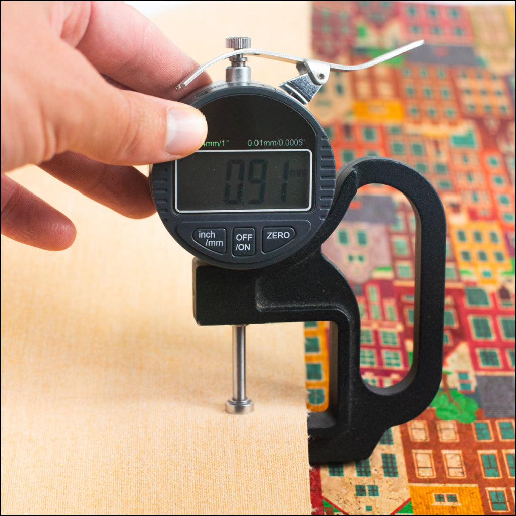 Charming European Townscape Cork Fabric Design Cof-486 Cork Fabric