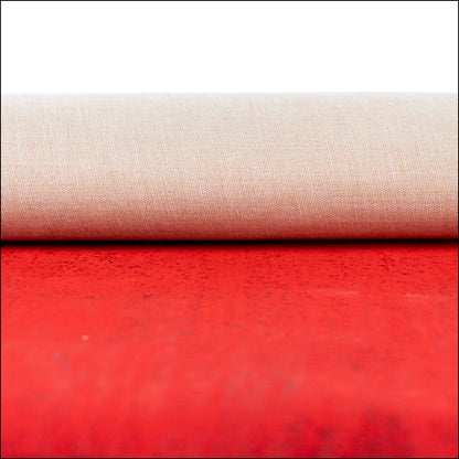 Cherry Red Cork fabric COF-617 cork fabric
