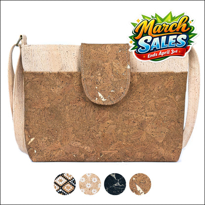 Chic Cork Handbag for Women – Four Stylish Prints BAGP-290 Flash Sales