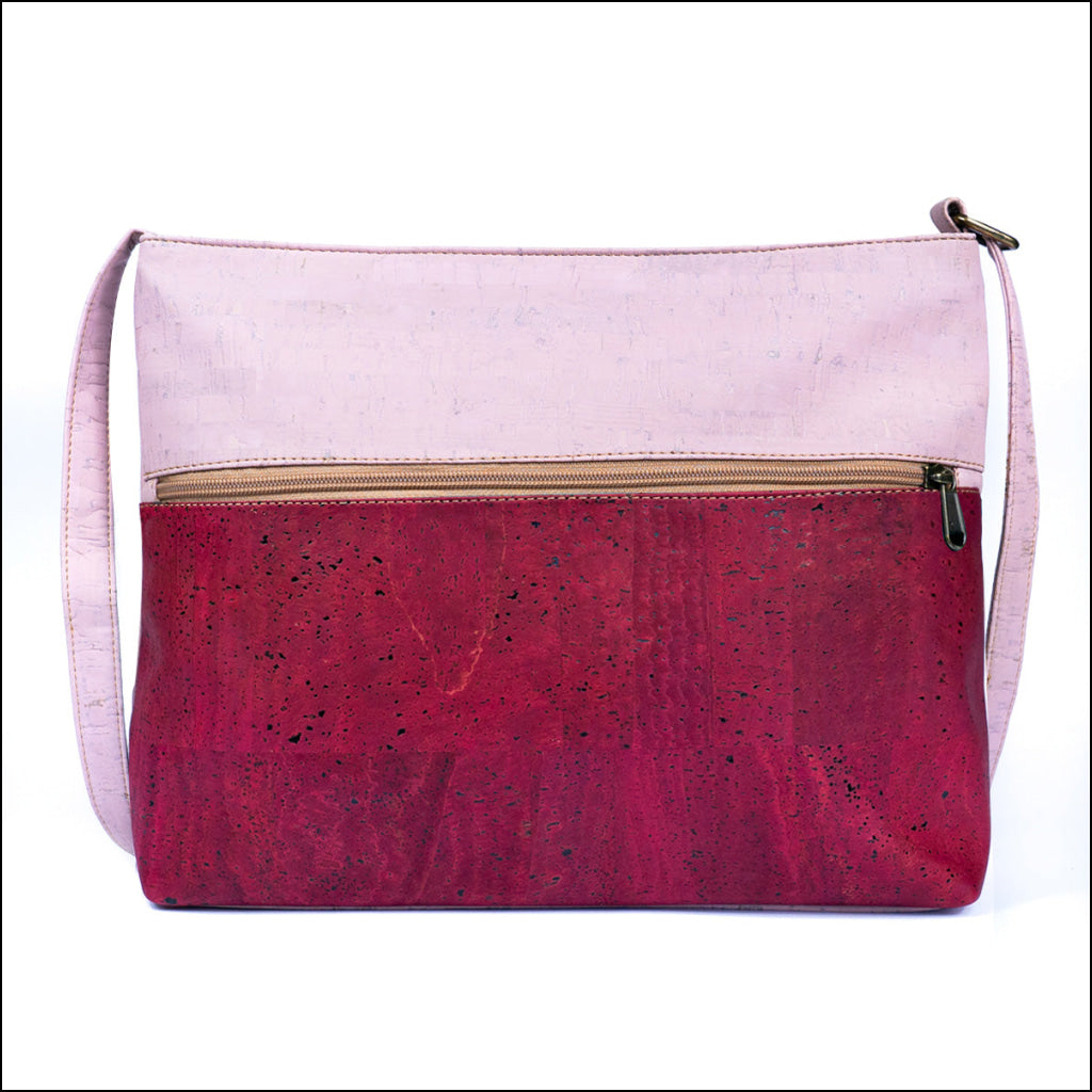 Chic Two-Tone Cork Crossbody Bag for Women BAGP-014 A Flash Sales