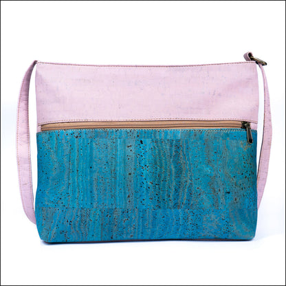 Chic Two-Tone Cork Crossbody Bag for Women BAGP-014 B Flash Sales