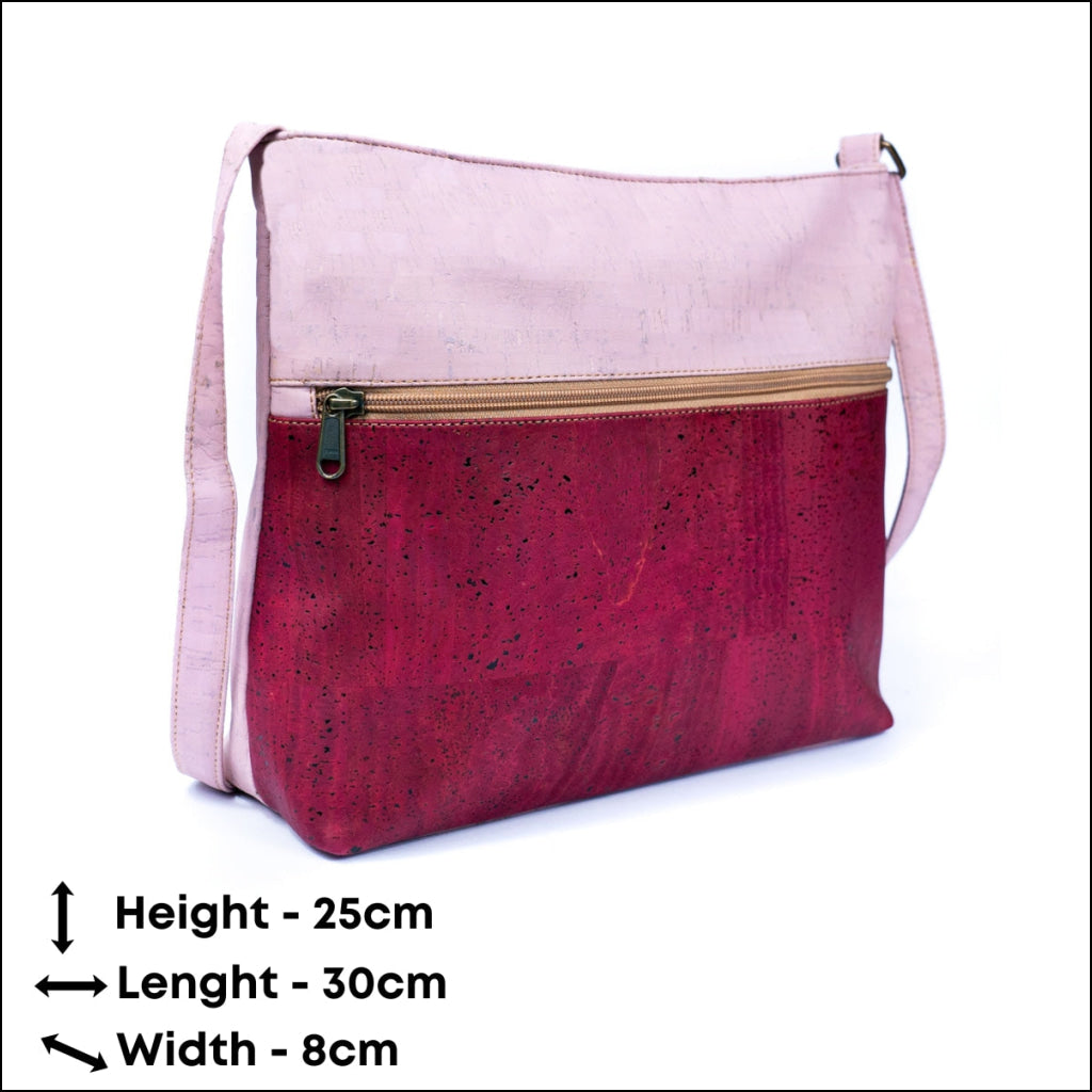 Chic Two-Tone Cork Crossbody Bag for Women BAGP-014 Flash Sales