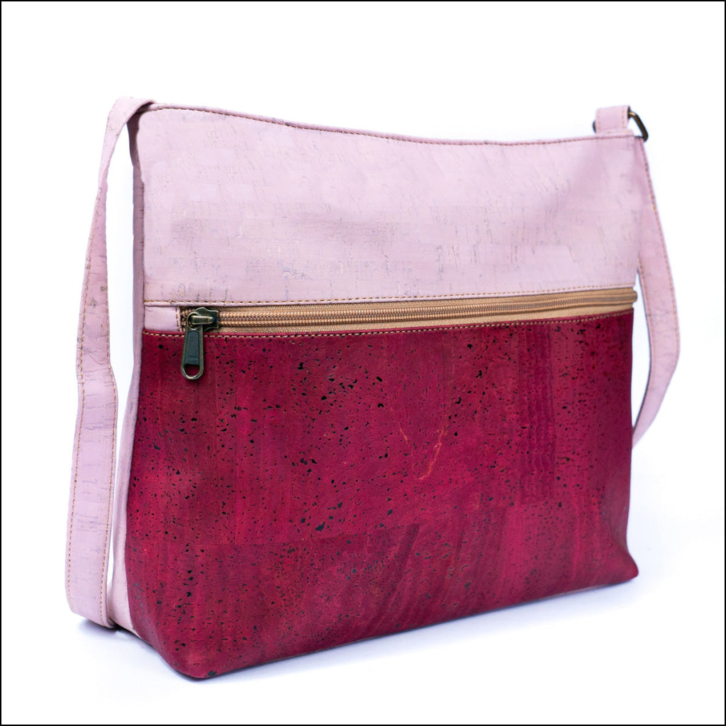 Chic Two-Tone Cork Crossbody Bag for Women BAGP-014 Flash Sales