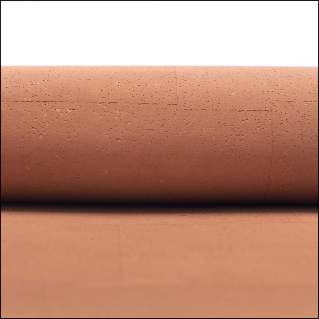 Chocolate light brown cork textile sheet portuguese cork fabric COF-437 cork fabric