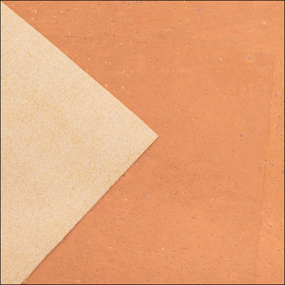 Chocolate light brown cork textile sheet portuguese cork fabric COF-437 cork fabric