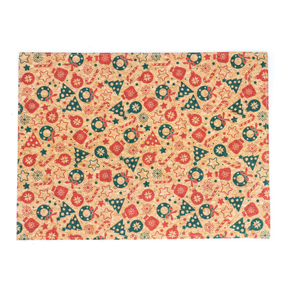 Christmas Cork Placemats And Cutlery Pockets Set – 8-Piece Pack (Limited Edition) L-1094 Flash Sales