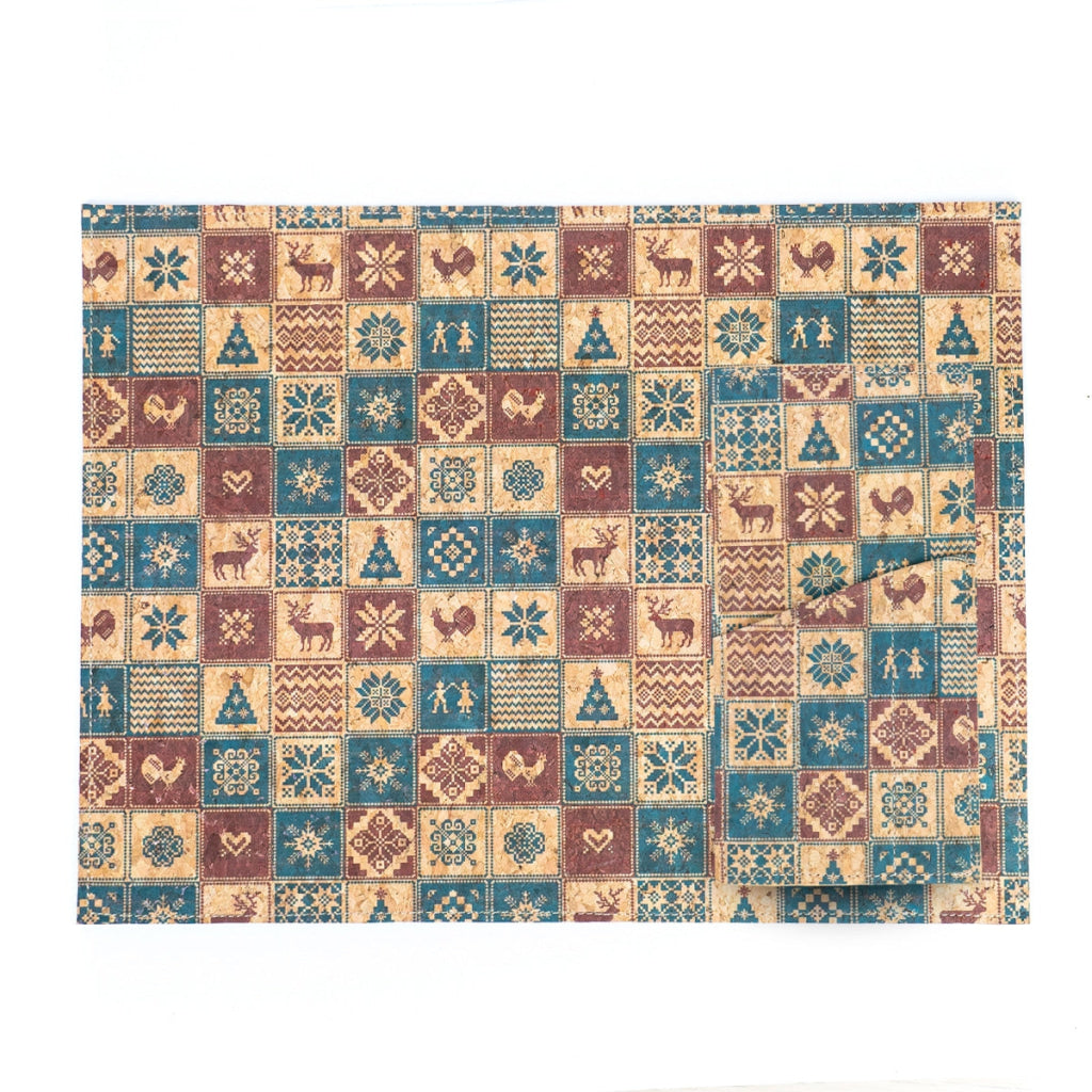 Christmas Cork Placemats And Cutlery Pockets Set – 8-Piece Pack (Limited Edition) L-1094 Flash Sales