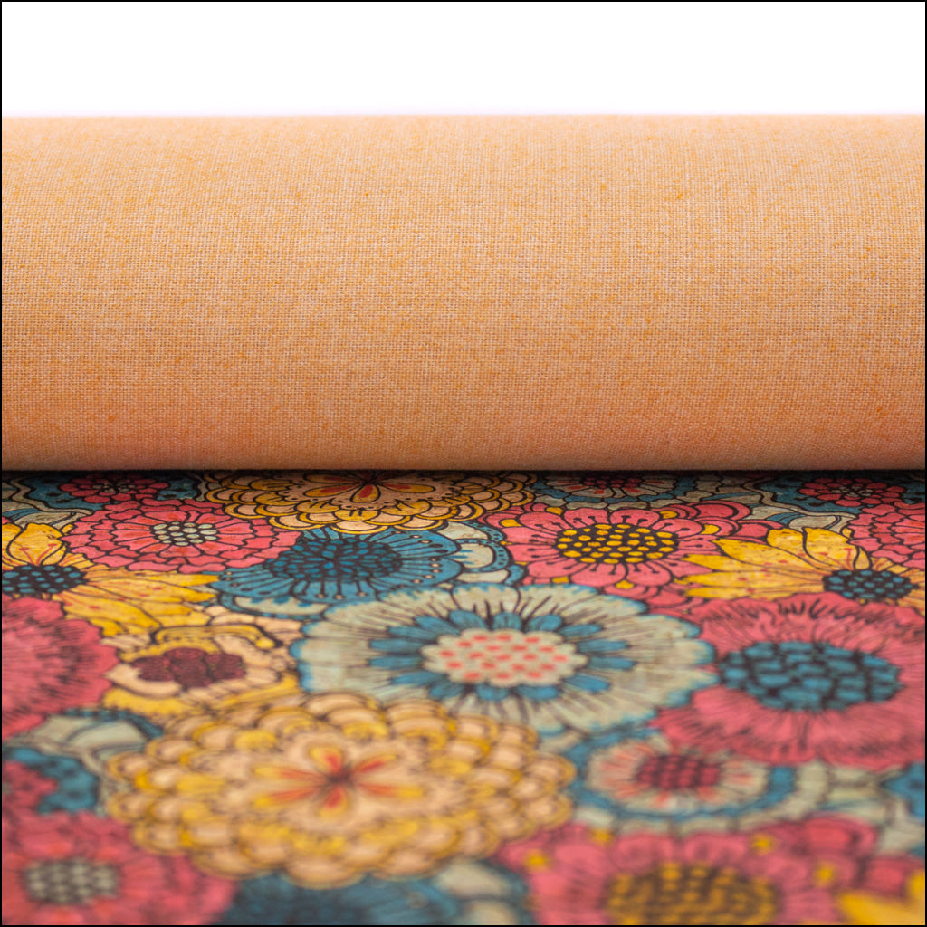 Chrysanthemums On Cork Fabric Cof-395