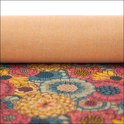 Chrysanthemums On Cork Fabric Cof-395