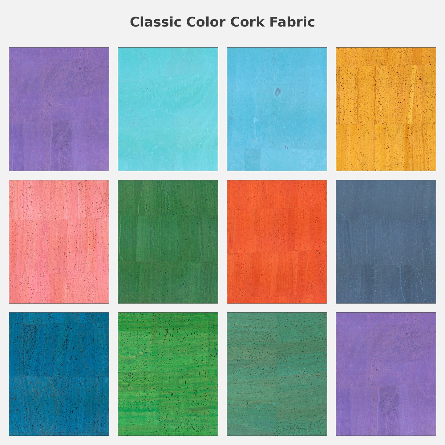 Classic Color Cork Fabric - Sample