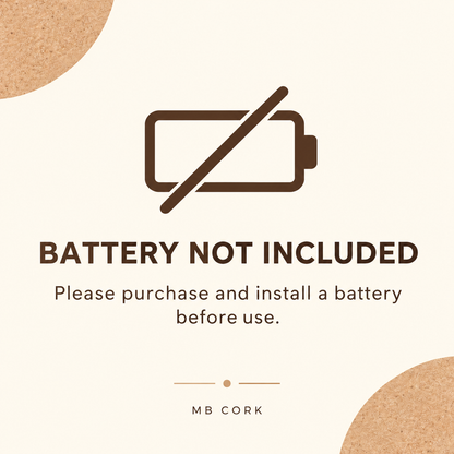 Round Natural Cork Desk Clock | L-1222