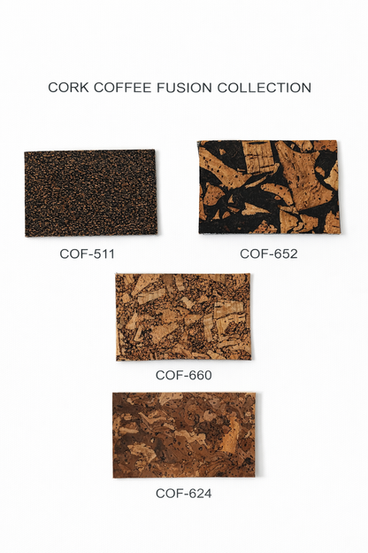 Cork Coffee Fusion Collection | 8x5cm (3.1x2in) | 10 Piece Sample Pack
