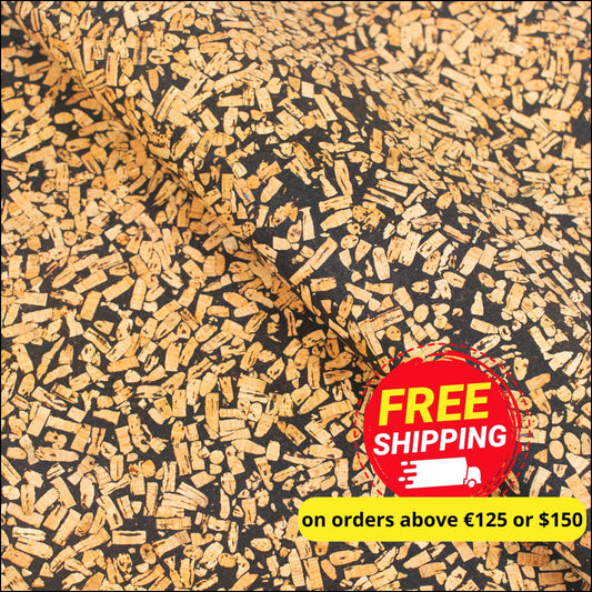 Coffee Bean Mosaic Cork Fabric Cof-493 Cork Fabric