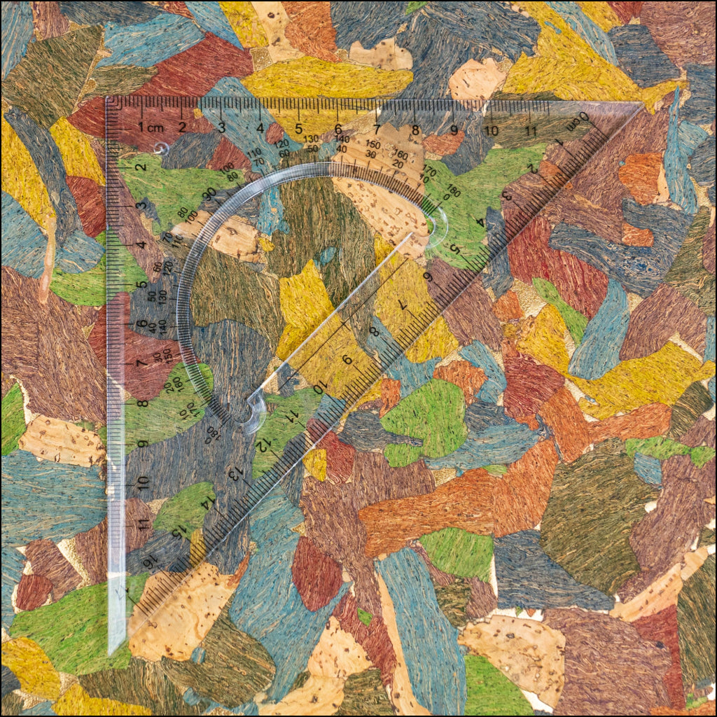Colorful Mosaic Cork Fabric COF-621 cork fabric