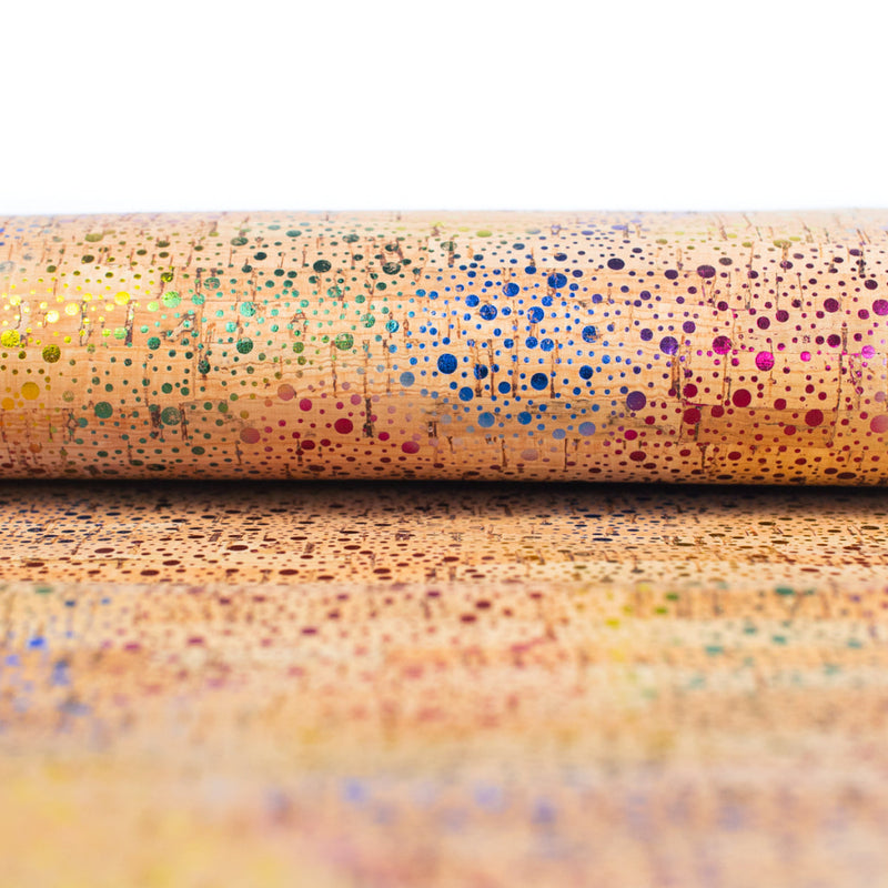 Colorful Speckled Cork Fabric Cof-465 Cork Fabric