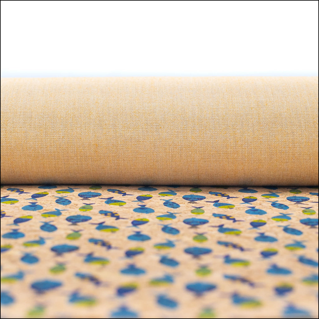 Coral Fishes Cork Fabric- Cof-261-A Cork Fabric