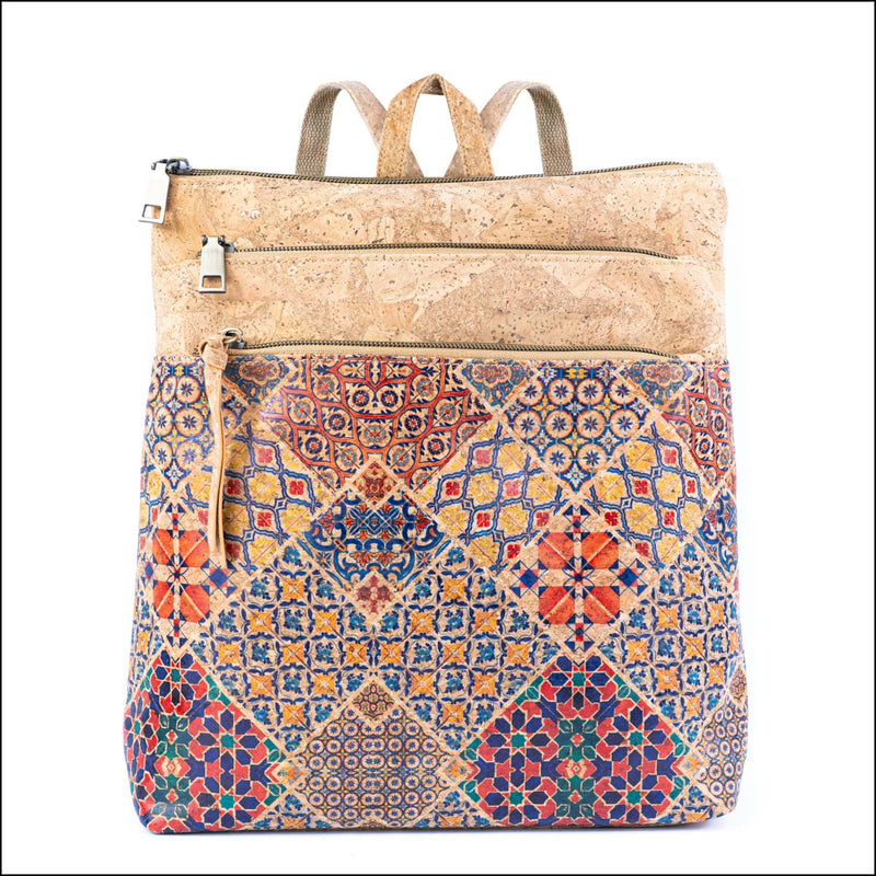 Cork Backpack for Women Vegan Rucksack with Multiple Pockets BAGD-601 A Flash Sales