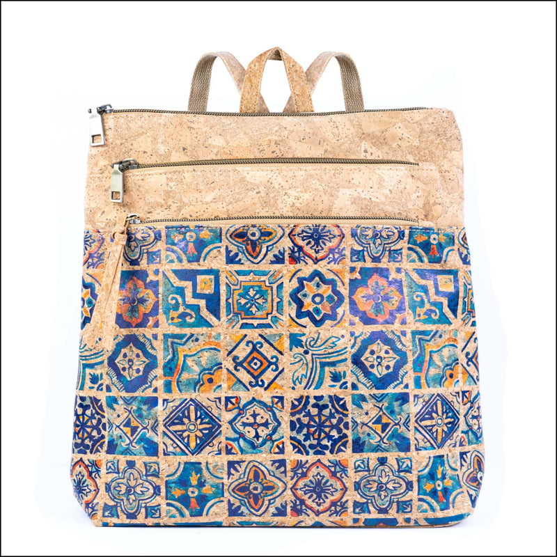 Cork Backpack for Women Vegan Rucksack with Multiple Pockets BAGD-601 B Flash Sales