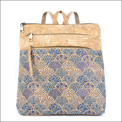 Cork Backpack for Women Vegan Rucksack with Multiple Pockets BAGD-601 C Flash Sales