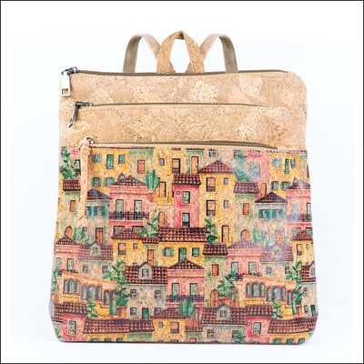Cork Backpack for Women Vegan Rucksack with Multiple Pockets BAGD-601 E Flash Sales