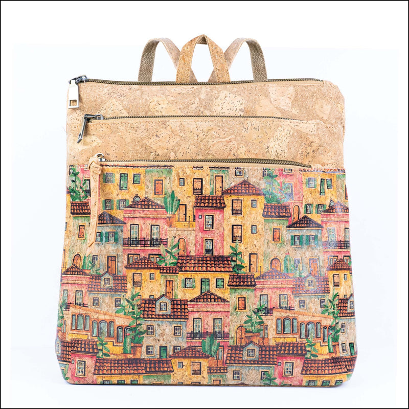 Cork Backpack for Women Vegan Rucksack with Multiple Pockets BAGD-601 E Flash Sales
