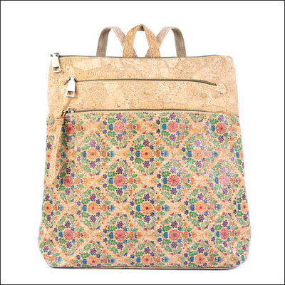 Cork Backpack for Women Vegan Rucksack with Multiple Pockets BAGD-601 F Flash Sales
