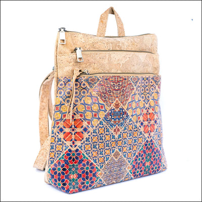 Cork Backpack for Women Vegan Rucksack with Multiple Pockets BAGD-601 Flash Sales
