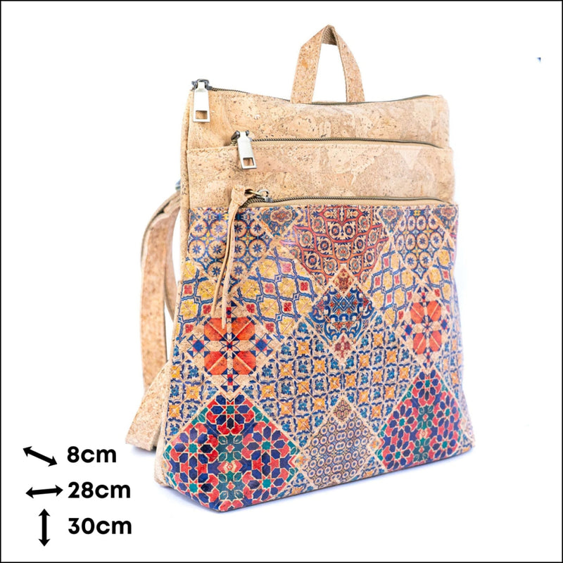 Cork Backpack for Women Vegan Rucksack with Multiple Pockets BAGD-601 Flash Sales