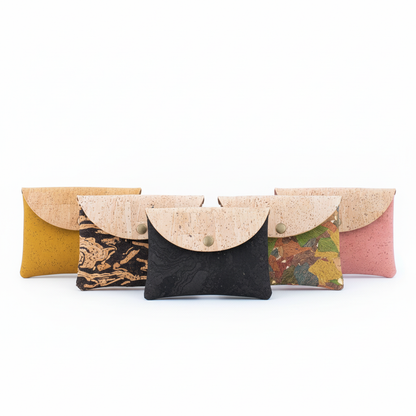 Cork Coin Purse Set — White Background