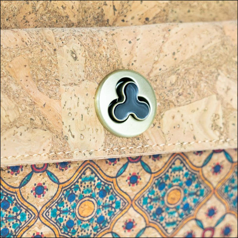 Cork Crossbody Bag – Tiles and Mosaics Print Pattern BAGD-612 Flash Sales