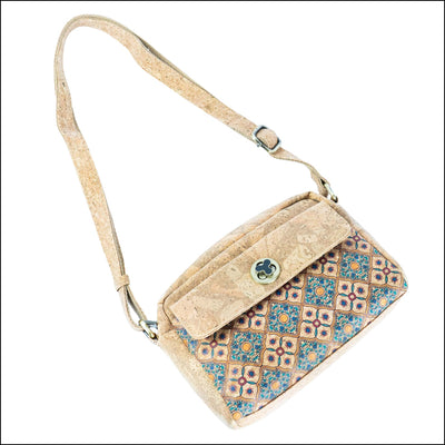 Cork Crossbody Bag – Tiles and Mosaics Print Pattern BAGD-612 Flash Sales